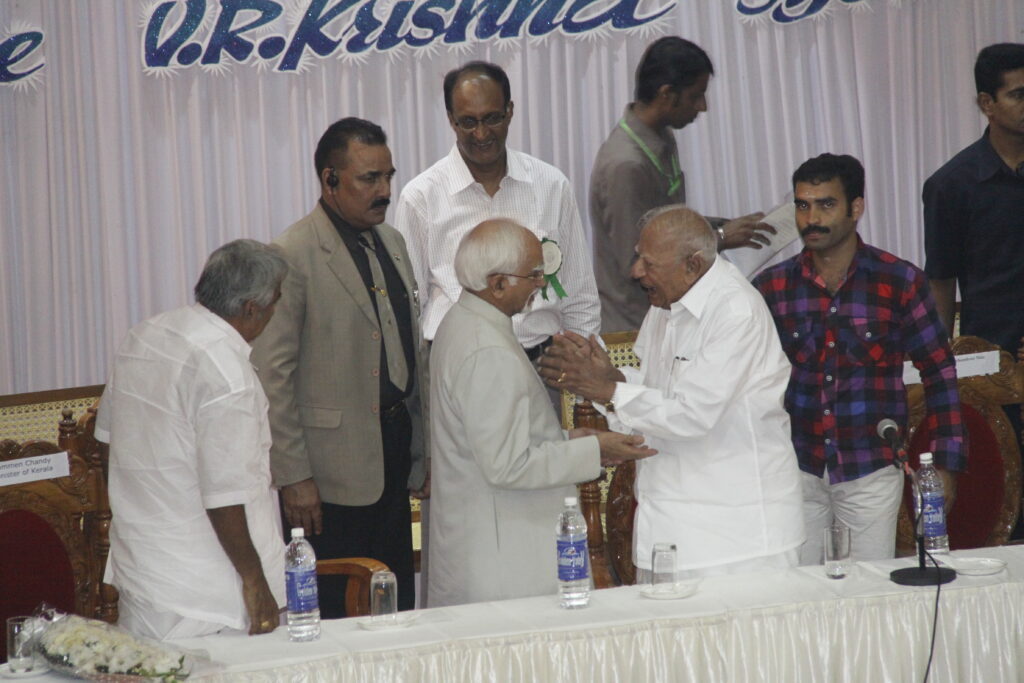 Inaugural Address of Hon’ble Vice President of India, Shri. Hamid Ansari on
the Occasion of the 97th Birthday of Shri Justice V. R. Krishna Iyer on 12th
November, 2011 at High Court Auditorium, Ernakulam.